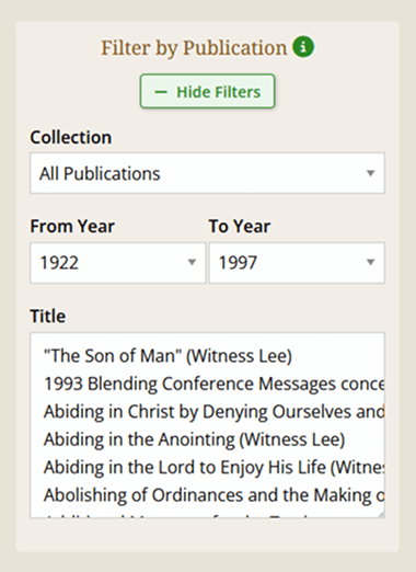 Filter by Publication