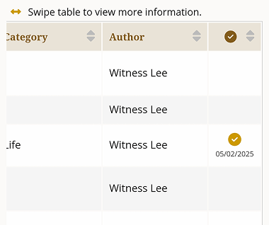 See which books are completed