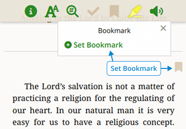 Set Bookmark