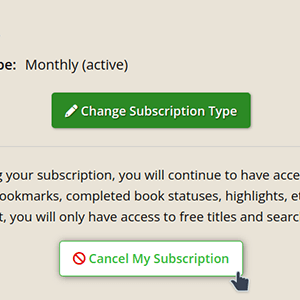 Cancel Subscription